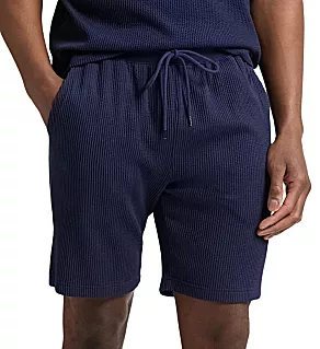 Seersucker Sleep Short Cruise Navy/Navy S