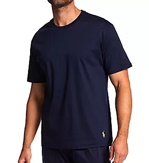 Big Man Mercerized Cotton Crew Neck T-Shirt Cruise Navy/Gold Bugle 1X