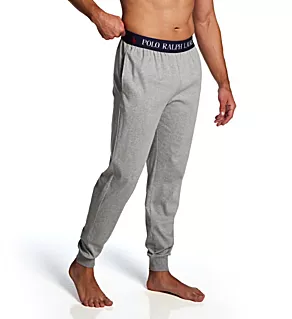 Mercerized Cotton Pajama Exposed Waistband Jogger Andover Heather S