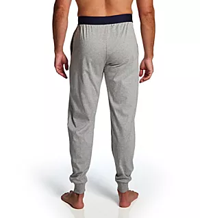 Mercerized Cotton Pajama Exposed Waistband Jogger Andover Heather S