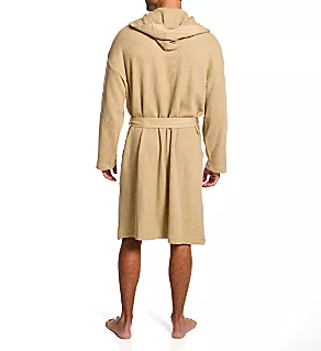 Premium Thermal Hooded Robe Classic Khaki/Black S/M