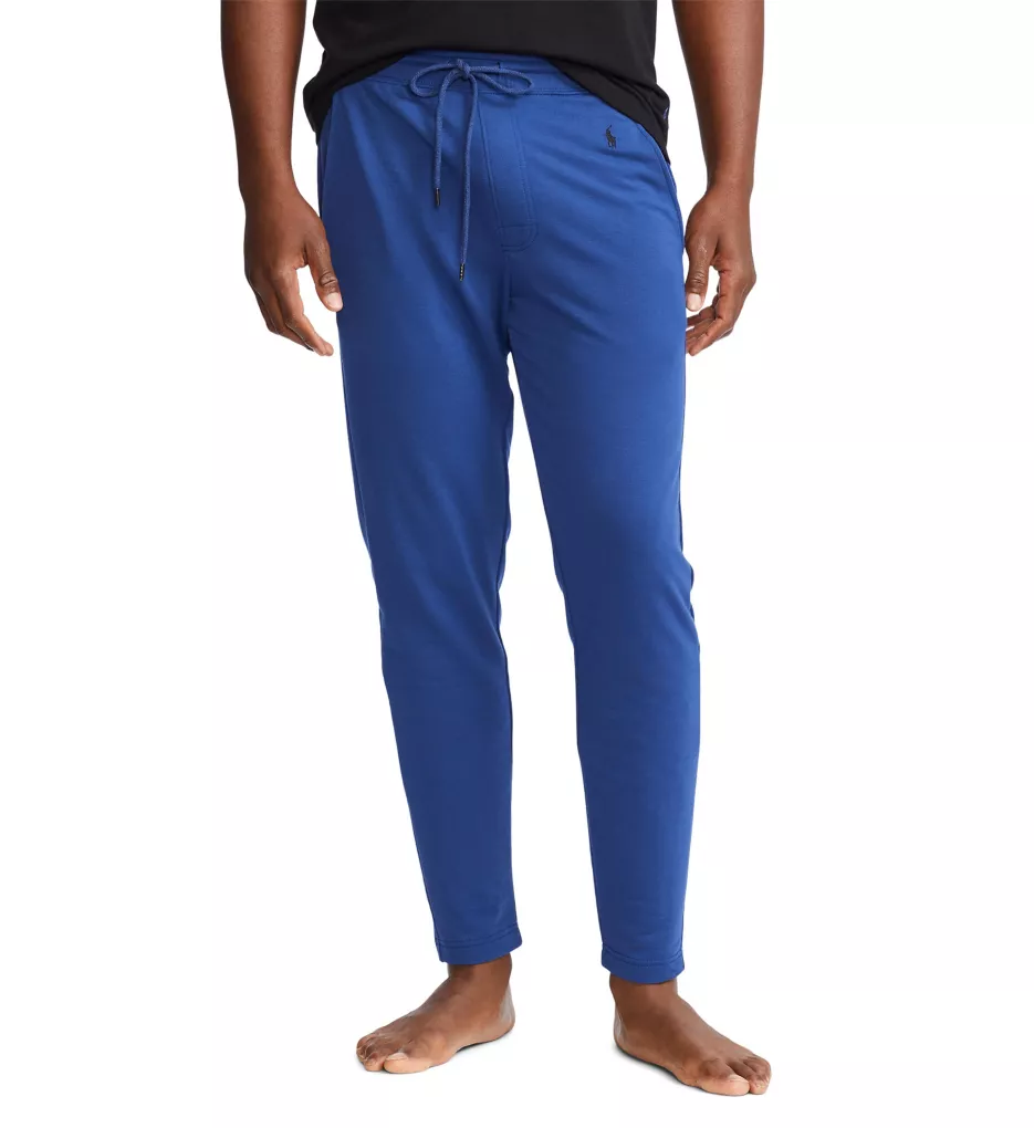 Mini Terry Pajama Pant Annapolis Blue/Black L