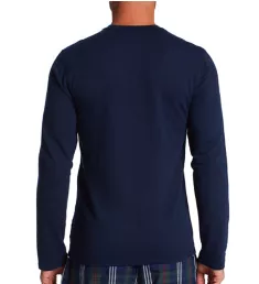 Mini Terry Long Sleeve Crew Shirt Cruise Navy L