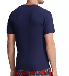 Waffle Short Sleeve Crew Neck Shirt Cruise Navy S