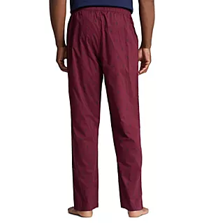 Pony Player 100% Cotton Woven Pajama Pant Wine/Cruise Navy XL