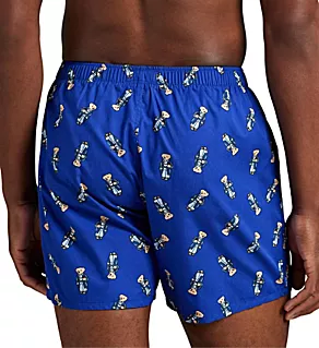 Bear 100% Cotton Woven Boxer Royal/Morning Bear S
