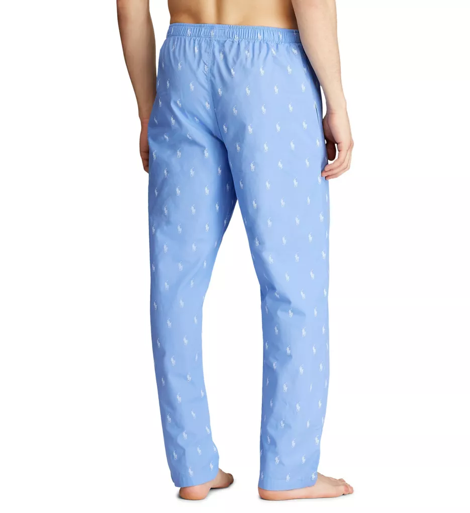 Pony Player 100% Cotton Woven Pajama Pant Beach Blue L
