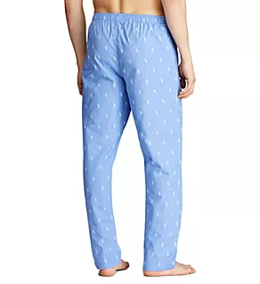 Pony Player 100% Cotton Woven Pajama Pant Beach Blue S