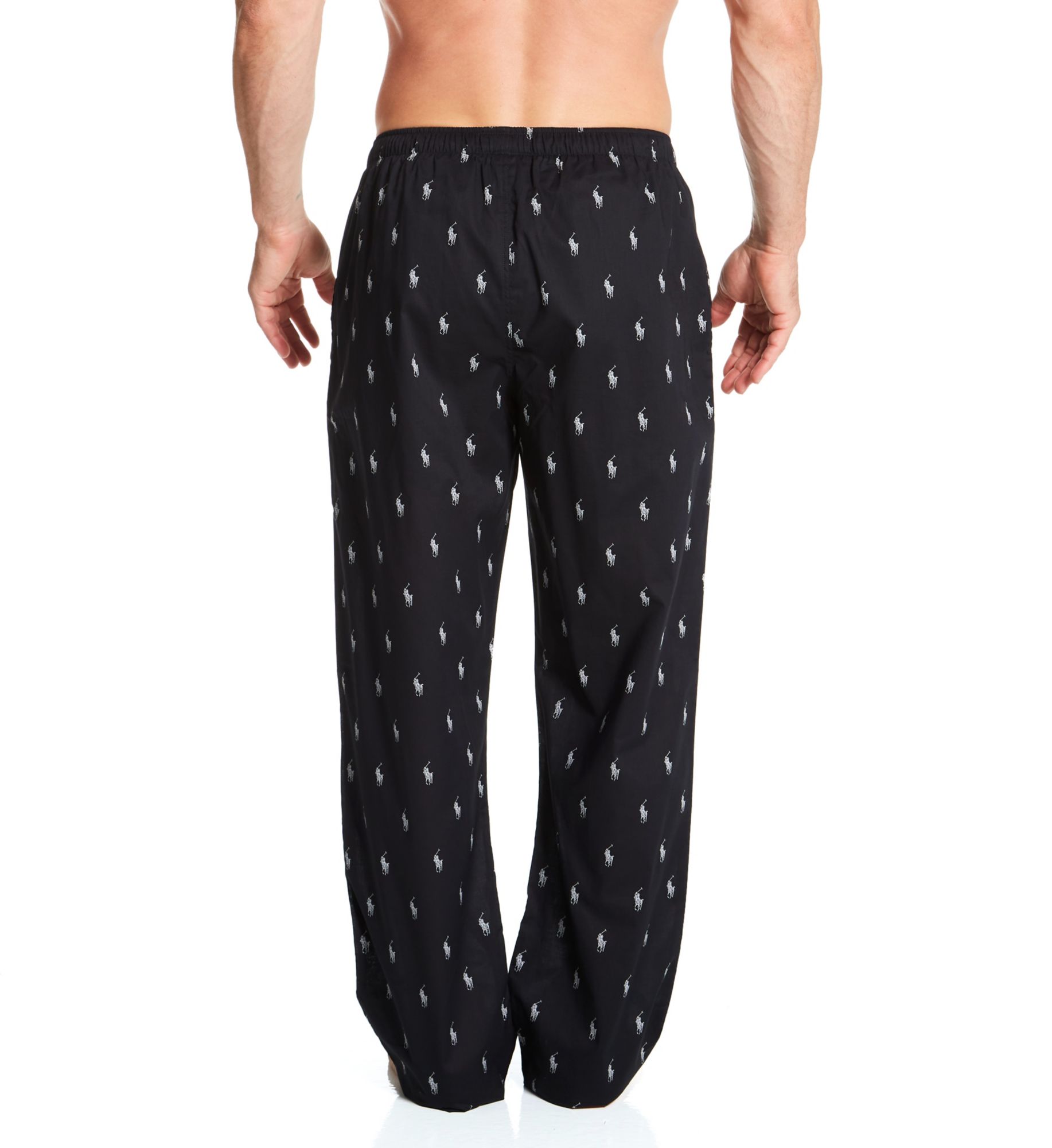 Polo Ralph Lauren Pony Player 100% Cotton Woven Pajama Pant RLBlk2 L  - Image 2