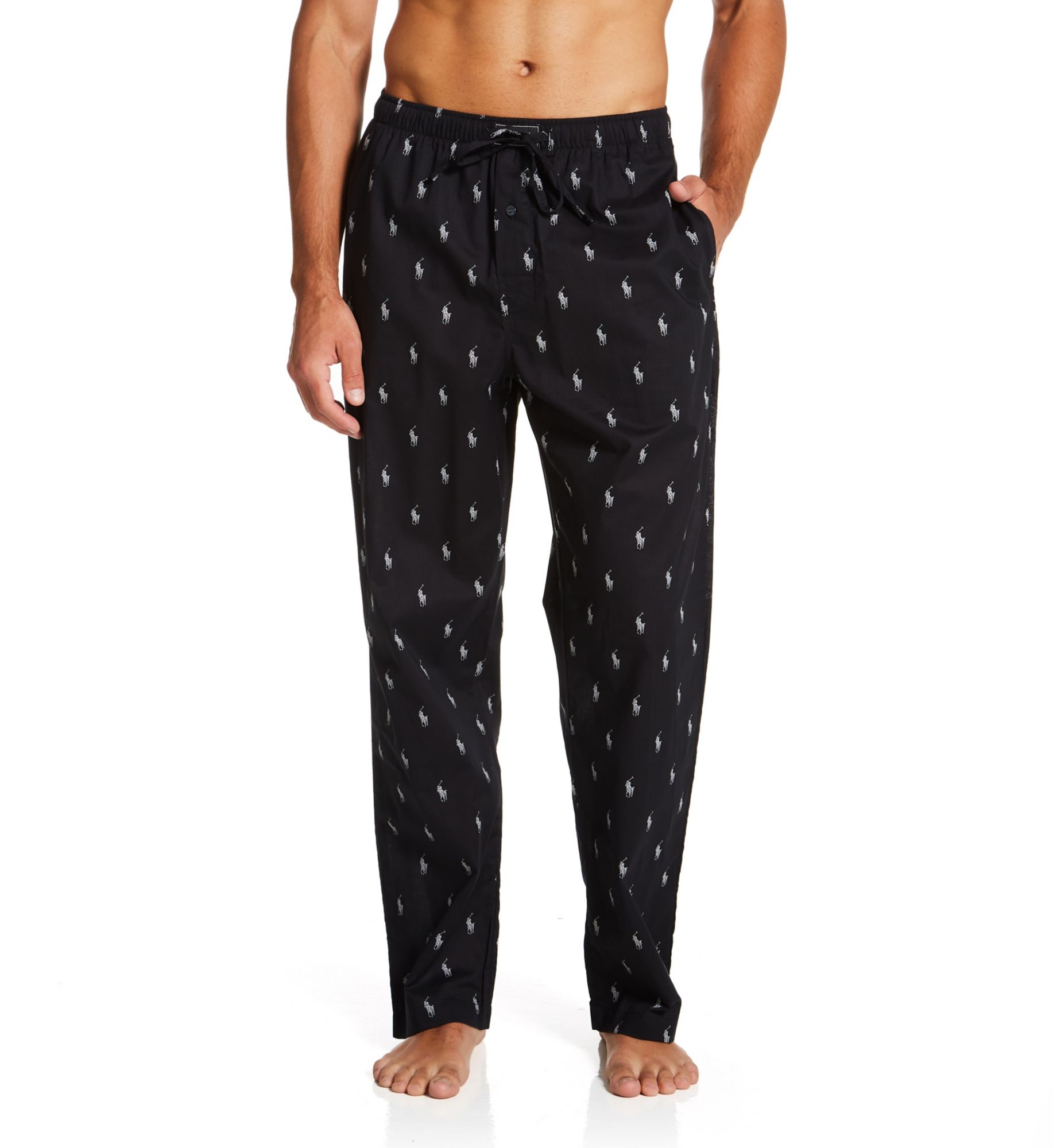 Polo Ralph Lauren Pony Player 100% Cotton Woven Pajama Pant RLBlk2 L  - Image 1