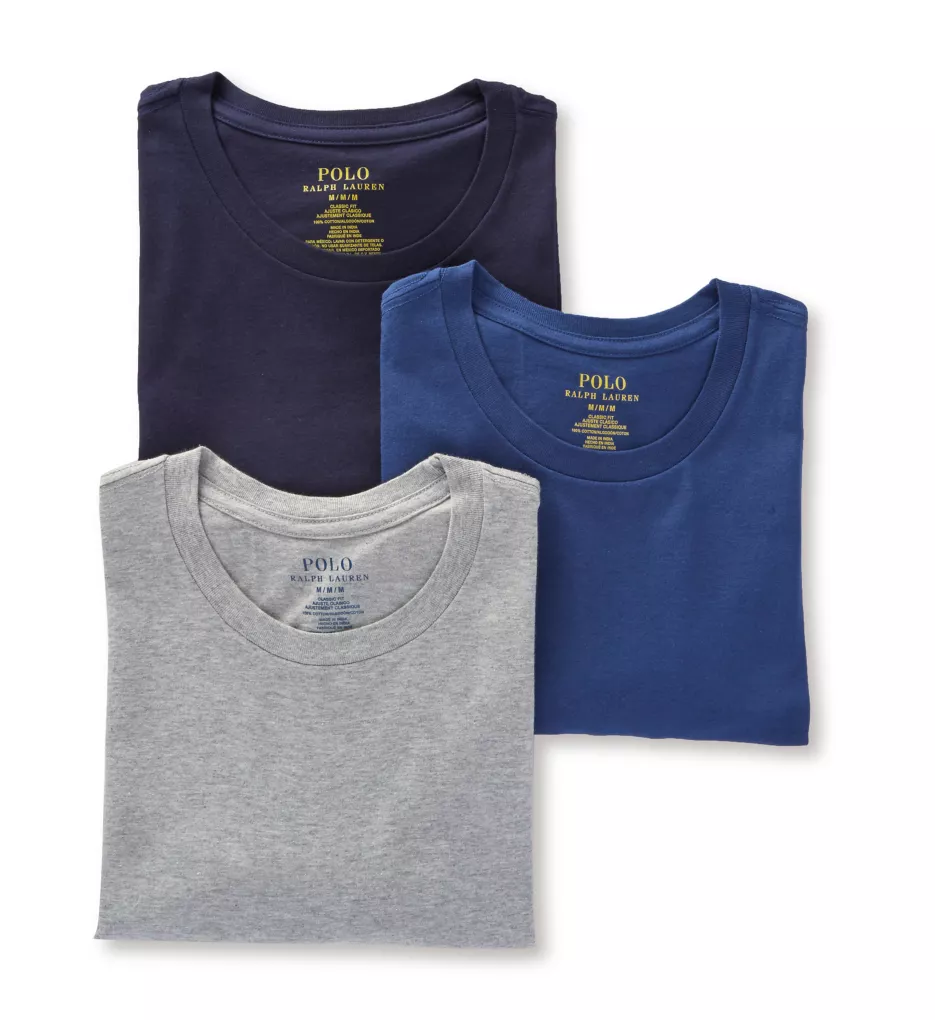 Classic Fit 100 Cotton Crew T Shirts 3 Pack Andbn M By Polo 0223