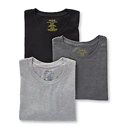 Classic Fit 100% Cotton Crew T-Shirts - 3 Pack