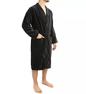 100% Cotton French Terry Robe PoBlac L/XL