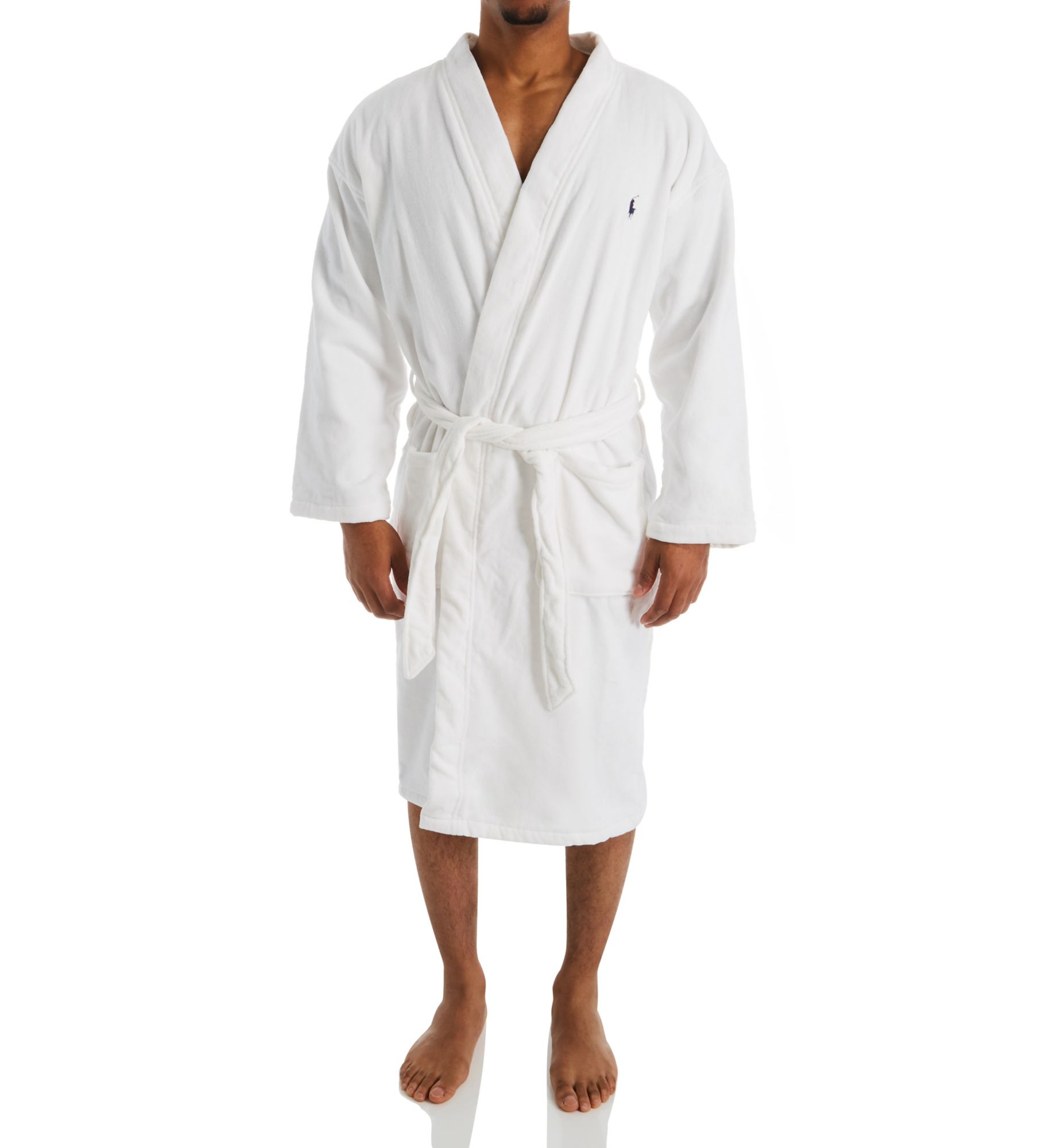 Polo Ralph Lauren 100% Cotton French Terry Robe WHT L/XL  - Image 1