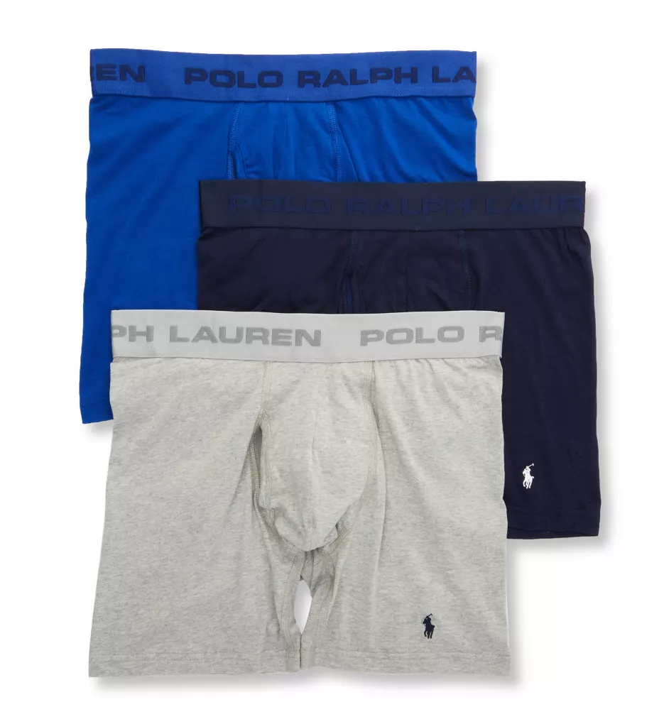 Polo Ralph Lauren Freedom FX Friction Free Pouch Boxer Brief- 3 Pack Navy/Andover/Rugby XL 