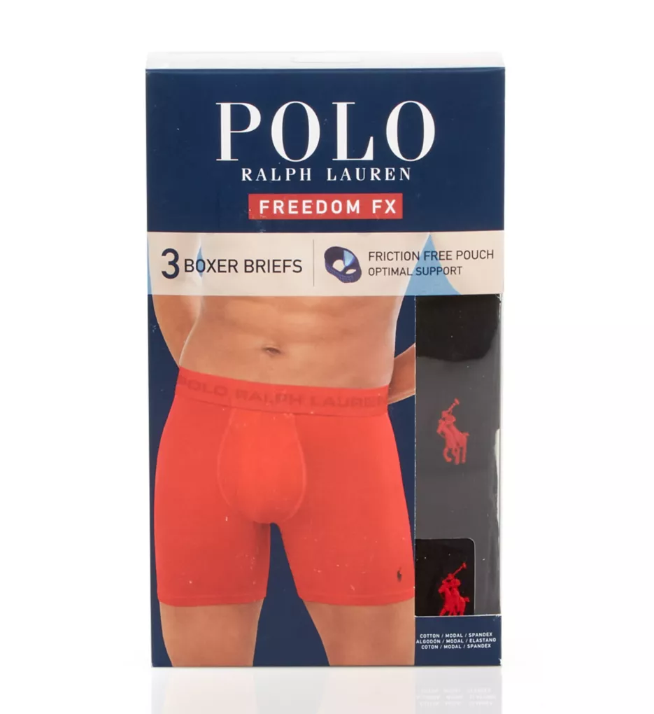 Polo Ralph Lauren Freedom FX Friction Free Pouch Boxer Brief- 3 Pack Navy/Andover/Rugby XL  - Image 3