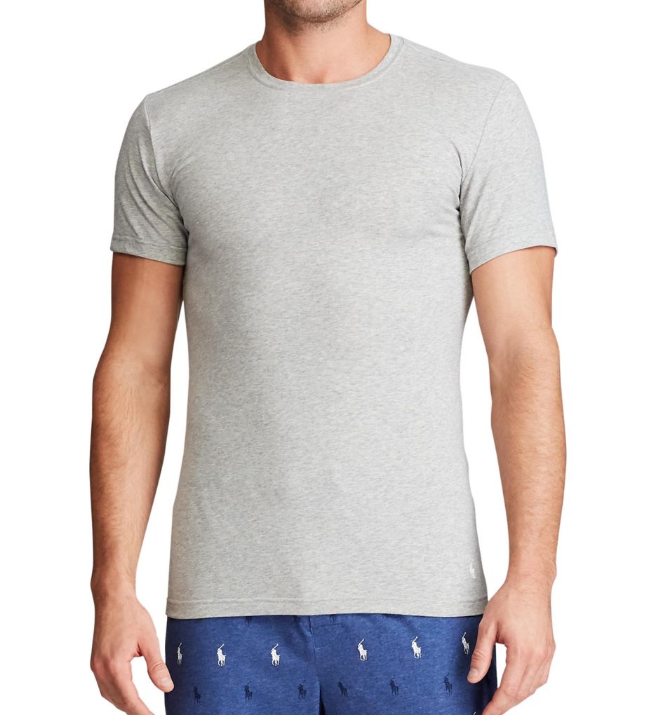 Stretch Slim Fit Crew Neck T-Shirts - 3 Pack