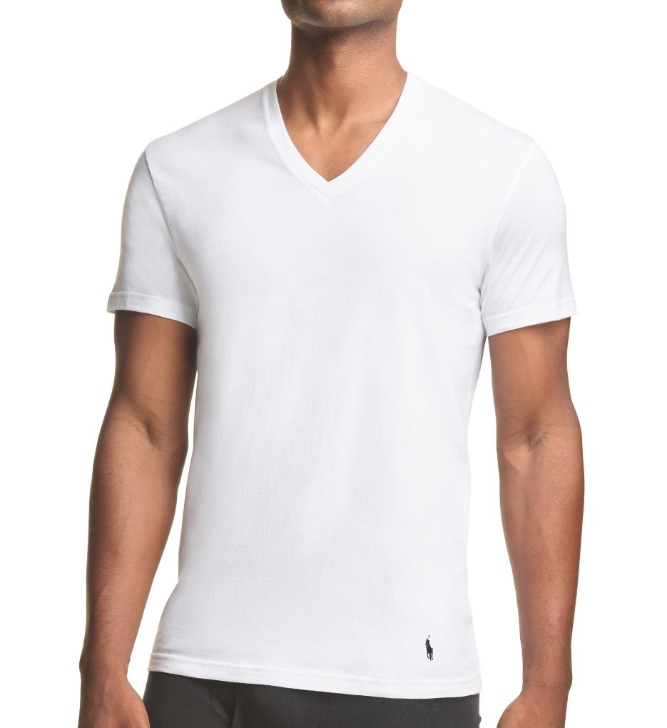 Tall Man Stretch V-Neck T-Shirts - 3 Pack