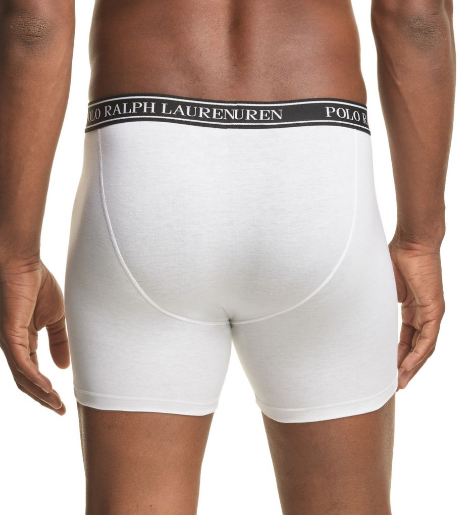 Big & Tall Classic Fit Boxer Briefs - 3 Pack White 1XL by Polo Ralph Lauren