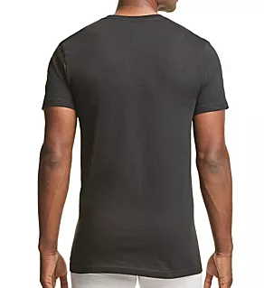 Big Man Stretch Classic Fit Crews - 3 Pack Polo Black 1XL