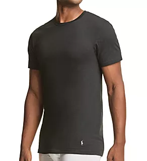 Big Man Stretch Classic Fit Crews - 3 Pack Polo Black 1XL