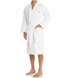 Big Man 100% Cotton Shawl Terry Robe WHT 1XL-2XL