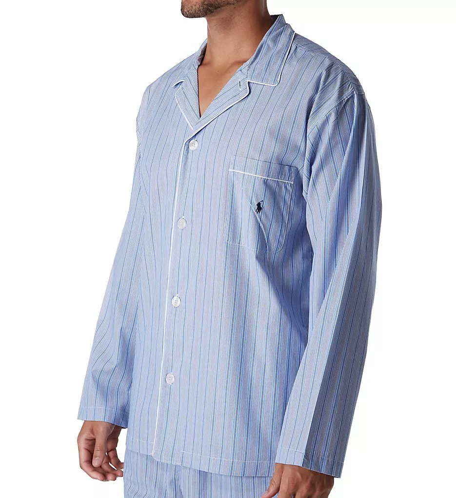 Tall Man Woven Cotton Long Sleeve Pajama Top andsnv 2XLT