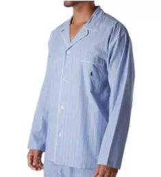 Tall Man Woven Cotton Long Sleeve Pajama Top andsnv 2XLT