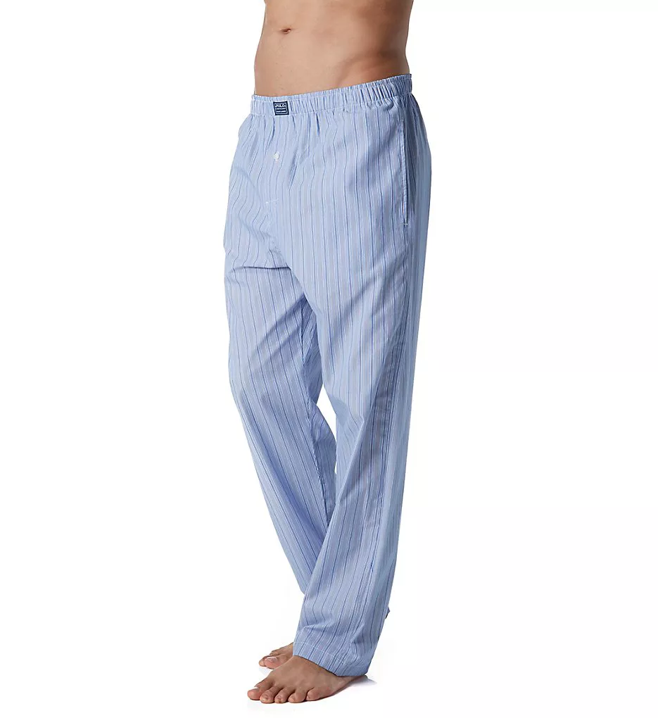 Tall Man Printed Polo Woven Pajama Pant Andrew Stripe/Navy XLT