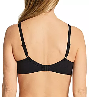 Azure Underwire Non Padded Bikini Swim Top Black 40E