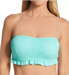 Free Spirit Underwire Bandeau Bikini Swim Top Mint 34DD