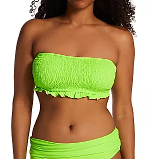 Free Spirit Strapless Underwire Swim Top Lime 32D