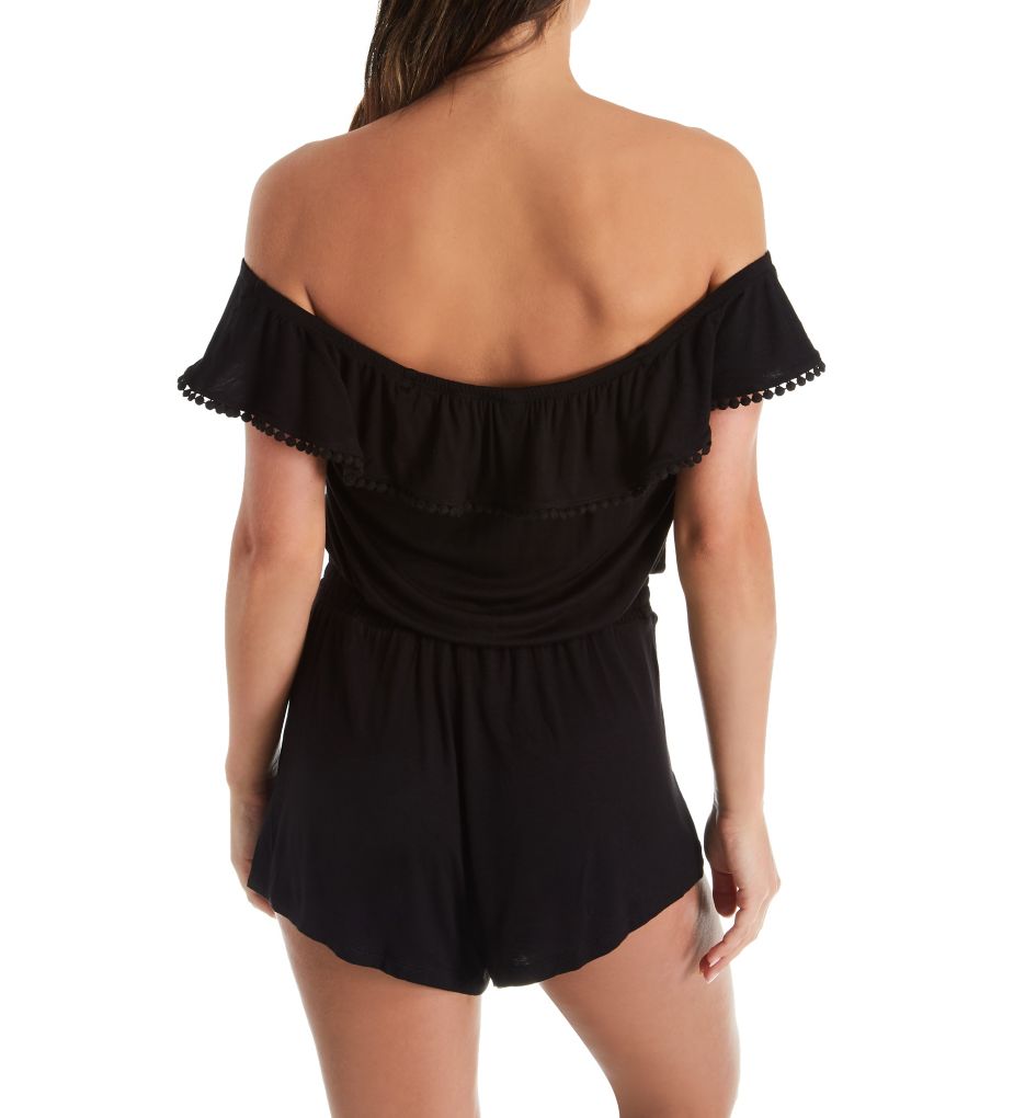 Escape Off The Shoulder Romper Cover Up