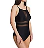 Pour Moi High Neck Mesh Insert Control One Piece Swimsuit 1408 - Image 1