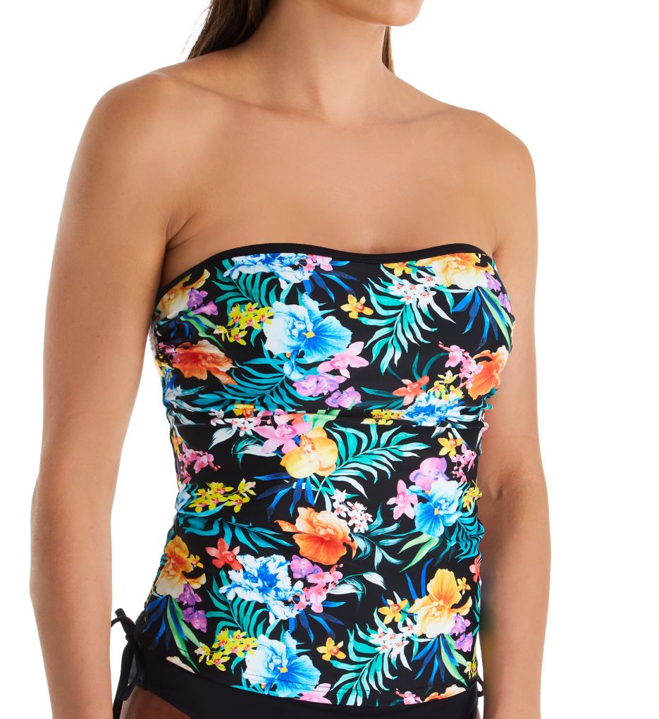 Miami Brights Bandeau Underwire Tankini Swim Top