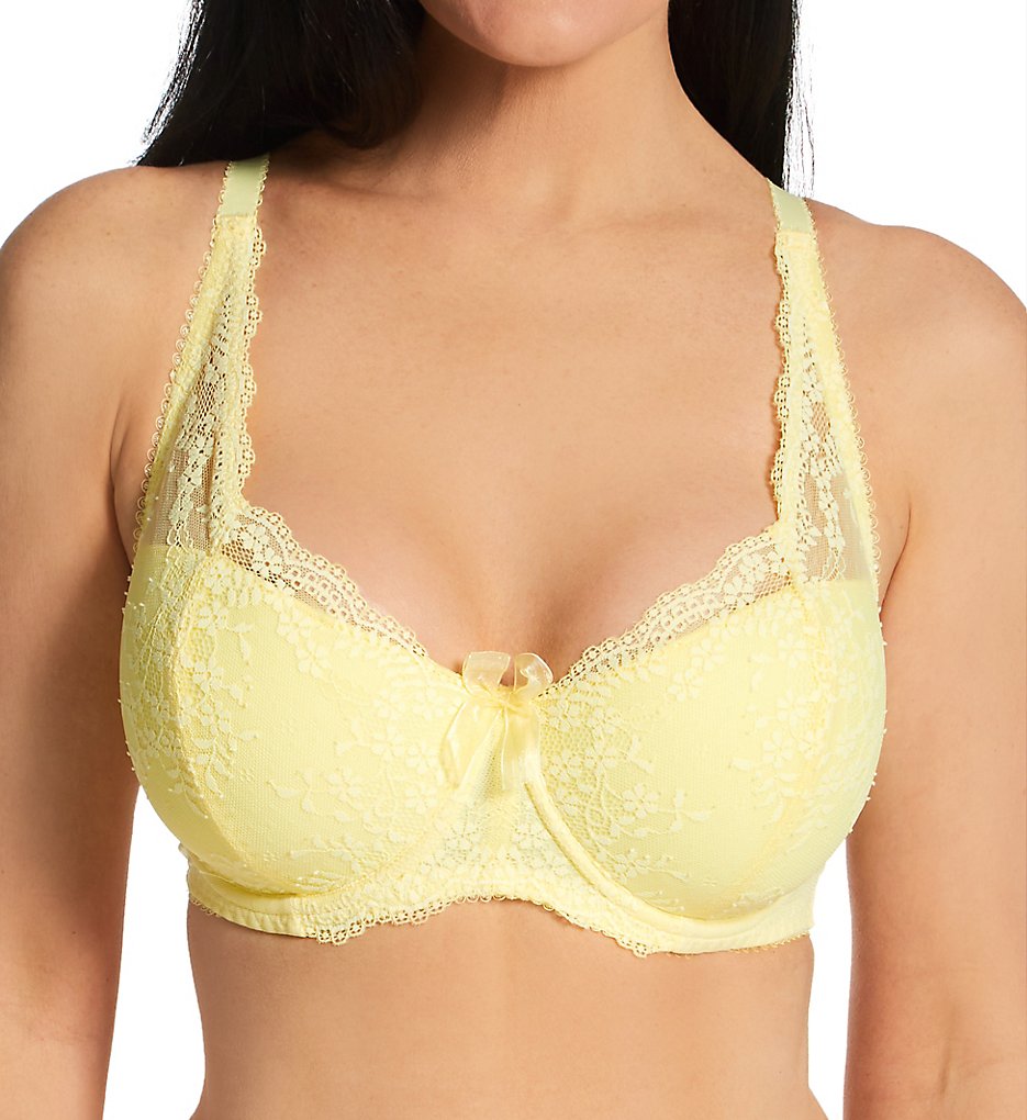 Pour Moi >> Pour Moi 14800 Flora Lightly Padded Underwire Bra (Yellow 38F)