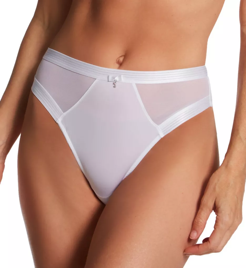 Viva Luxe High Leg Brief Panty White S