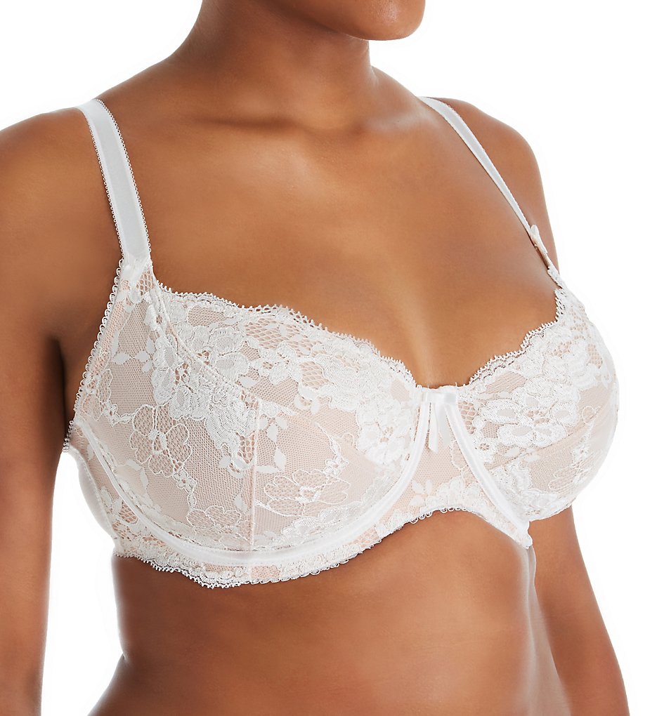 Amour Underwire Lace Bra Ivory/Champagne 36FF by Pour Moi