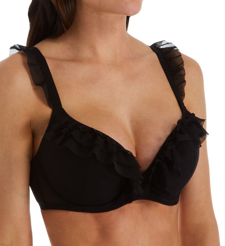 Pour Moi Amour Underwired Non Padded Bra - Black/Multi