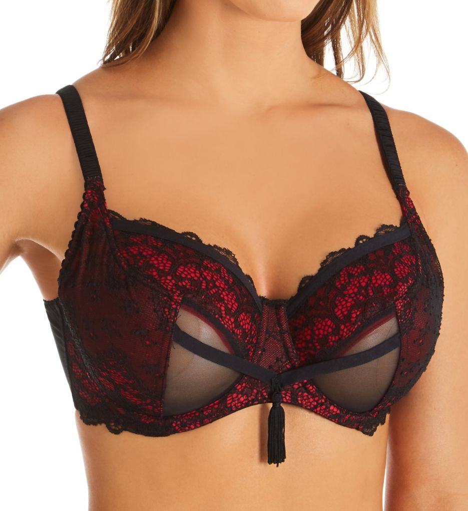 Pour Moi Gigi Padded Balconette Bra - Black/Multi