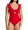 Pour Moi Space Frill Non Wire One Piece Swimsuit