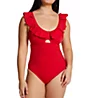 Pour Moi Space Frill Non Wire One Piece Swimsuit 18106