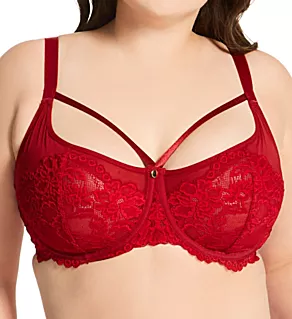 Contradiction Statement Underwire Bra Red 32DD
