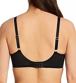 India Eyelash Lace Underwire Bra Black 32D