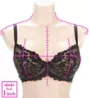 Pour Moi India Eyelash Lace Underwire Bra 20325 - Image 3