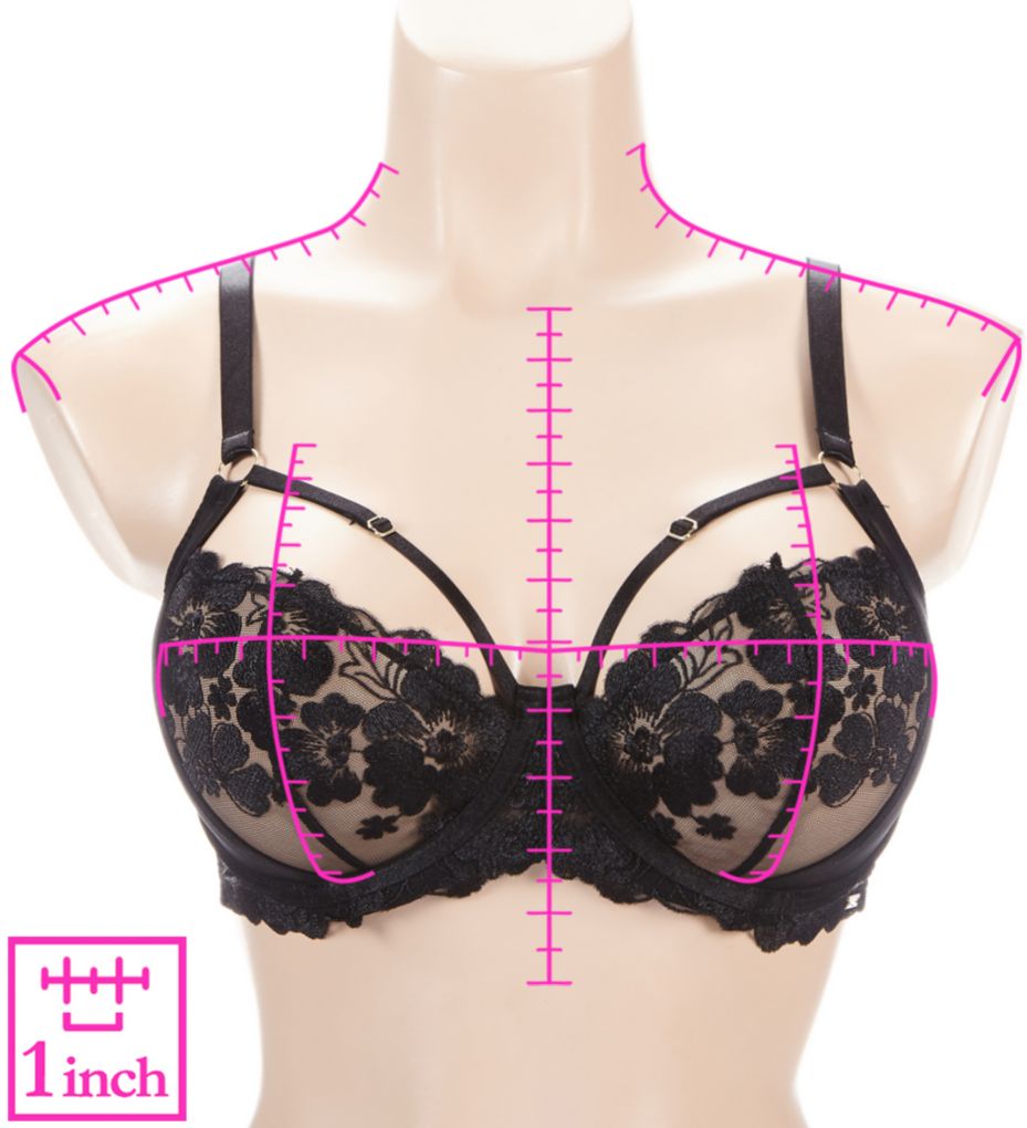 Pour Moi India Bold Embroidery Non-Padded Bra 20363 - Image 3