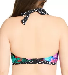 In The Mix Hidden Underwire Halter Tie Swim Top