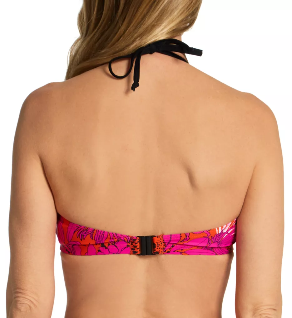 In The Mix Non Wired Padded Triangle Swim Top Animal Mix XS