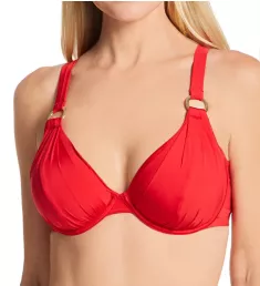 Samoa Non Padded Underwire Swim Top Red 32C