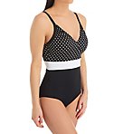 High Line V Neck Control One Piece Swimsuit